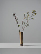 Small handmade brass vase by 13 Knives in Melbourne with native Australian florals