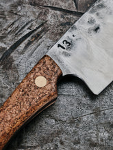 detail shot of a hand made kitchen knife for home cooks in melbourne australia by 13 knives