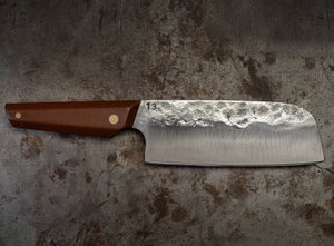 Hand made high carbon kitchen knife in melbourne australia by 13k